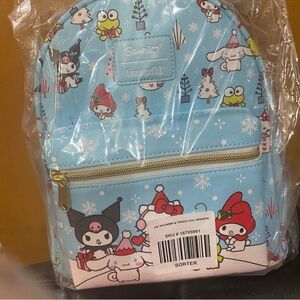Loungefly My melody Sanrio and Friends Snow Scene Mini Backpack